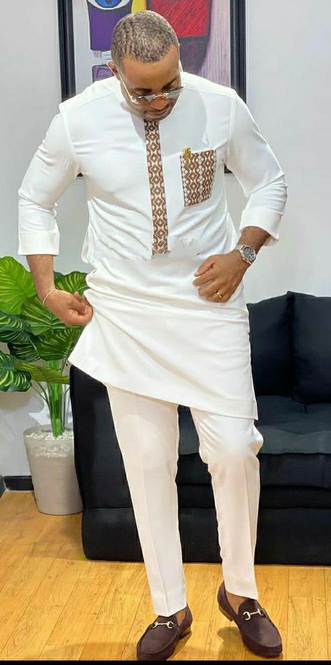 White Native For Men Nigerian, White Native Wears For Men, Native Wears For Nigerian Men, Native Styles For Nigerian Men, Agbada Design, Senator Styles, Mens Luxury Lifestyle, Native Wears, Nigerian Men Fashion