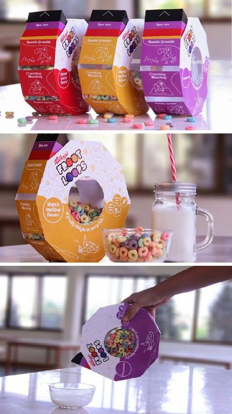 Cereal Packaging, Logo Development, Clever Packaging, Packaging Label Design, Cool Packaging, Unique Packaging, Graphic Design Packaging, Box Packaging Design, Chocolate Packaging