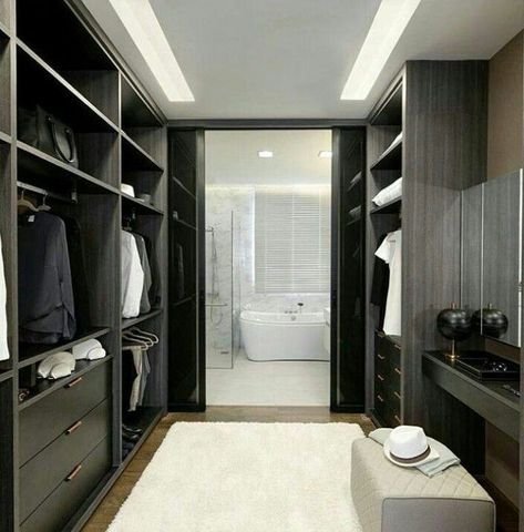 Walk Through Wardrobe To Bathroom, Large Mirror In Walk In Closet, En Suite Walk In Wardrobe, Walkin Wardrobe And Bathroom, Walk In Wardrobe Bathroom Ideas, Closet And Bathroom Combo Walk In Modern, Walk In Closet With Toilet And Bath, Walkthrough Closet To Bathroom Modern, Bathroom Through Walk In Closet