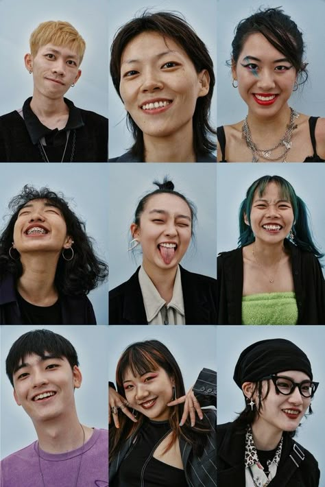 '100 Smiles' captures the joy in Shanghai's fashion communities - i-D Everyday People Photography, Story Pictures, Shanghai Fashion, Diverse People, Teen Magazine, Group Photography, Smile Photography, Face Reference, Fashion Culture