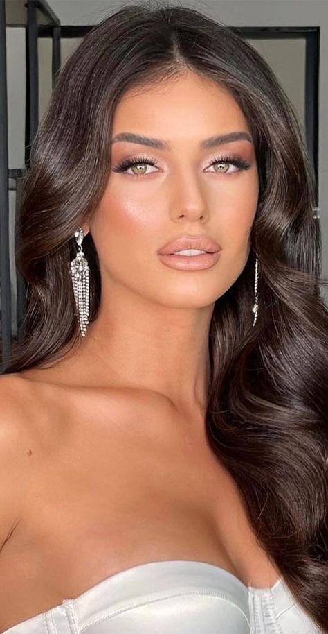 50 Romantic Wedding Makeup Ideas : Barely There Makeup Look Bride Brunette Hairstyles, Pageant Makeup For Brunettes Brown Eyes, Makeup Engagement Look, Natural Makeup Green Eyes Brunettes, Makeup Brunette Brown Eyes, Bridal Makeup For Green Eyes Brunette, Bridal Makeup Green Eyes Brunette, Pageant Makeup For Brunettes, Brunette Wedding Makeup