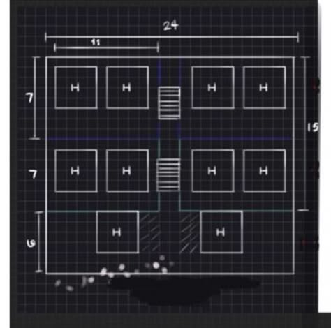 Animal Crossing Town Design, Animal Crossing Village Layout, Acnh Tenji Blocks, Acnh Neighborhoods Design, Animal Crossing Tiered Neighborhood, Animal Crossing Building Size, Acnh Neighborhoods Layouts City, Acnh City Layout, Neighborhood Animal Crossing Layout