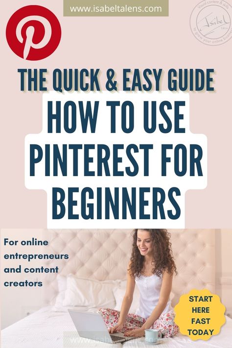 Image with Pinterest pins in the background. How to post on Pinterest for beginners | Pinterest for business & make money online. Boost your results with latest tips to get Pinterest for business working for you and make money online | Isabel Talens | www.isabeltalens.com How To Make A Post On Pinterest, Use Pinterest To Grow Business, Using Pinterest For Business, How To Pinterest, How To Post On Pinterest, Pinterest For Beginners, Make Money With Pinterest, Shopify Seo, Pinterest Training