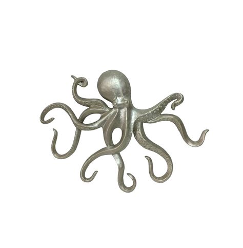 Octopus Wall Decor Octopus Statue, Kraken Tattoo, Octopus Sculpture, Needle Tattoo, Decorative Wall Sculpture, Octopus Tattoos, Star Wall Art, Nautical Style, Decorative Sculpture