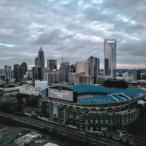 North Carolina Charlotte, Charlotte Skyline, Bank Of America Stadium, Dream Collage, Goals Life, City Skylines, Post Grad, Charlotte North Carolina, Bank Of America