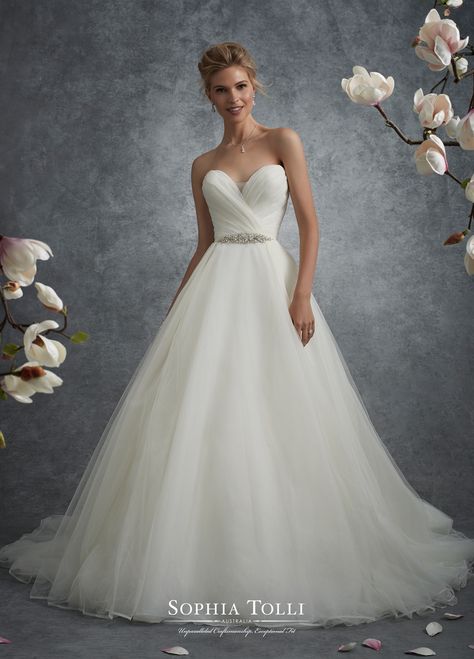 Wedding Dresses Halter, Sweetheart Neckline Wedding Dress, Sophia Tolli Wedding Dresses, Neckline Wedding Dress, Sheath Wedding Gown, Sophia Tolli, Wife Material, Bridal Shower Dress, Chapel Train