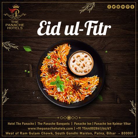 Wishing You A Blessed Eid-Ul-Fitr That Fills Your Heart With Joy And Your Home With Happiness. #EidMubarak to you and your family! Food Pamphlet, Food Creative Ads, Ramadan Vibes, Creative Post, Illustrator Graphic Design, Adobe Illustrator Graphic Design, Eid Ul Fitr, Creative Ads, Eid Mubarak