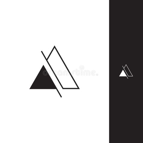 Simple triangle logo. Geometric shape icon creative idea design element business , #sponsored, #icon, #shape, #idea, #creative, #triangle #ad Logos With Geometric Shapes, Logo With Triangle, Simple Geometric Shapes, Triangle Logo Design Ideas, Logo Triangle Design, Geometric Logo Design Ideas, Triangle Logo Ideas, Simple Shapes Design, Typographic Logo Modern