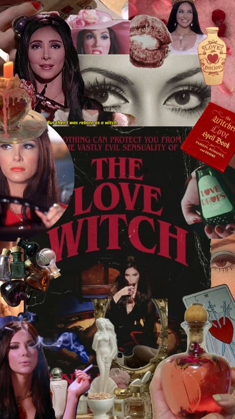 Collage of the movie ‘the love witch’, whimsigoth, witchy, spells, candles, witches, quotes, love, hearts Whimsigoth Aesthetic, The Love Witch, Samantha Robinson, Witchy Aesthetic, Practical Magic, Love Spells, Spell Book, Witch, Romance