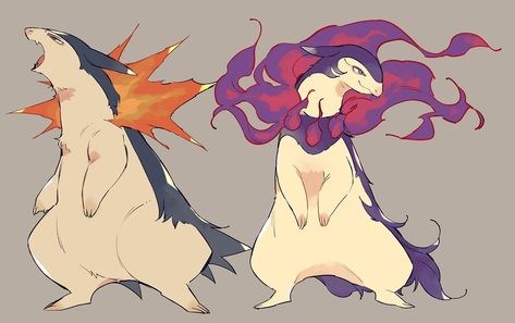 Porqueloin Art, Hisuian Typhlosion Art, Raichu Pokemon Art, Hisuian Goodra Art, Typhlosion Fanart, Noivern Art, Typhlosion Art, Pokemon Concept Art, Hisuian Arcanine