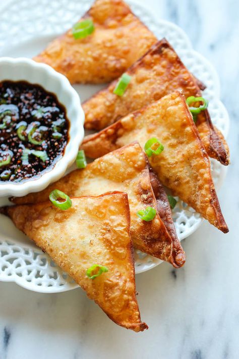 Catering Inspiration, Wonton Recipe, Fried Wonton, Crab Rangoon Dip, Rangoon Recipe, Crab Rangoon Recipe, Wonton Recipes, Crab Rangoon, Food Appetizers