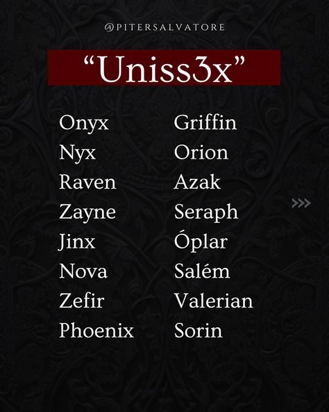 NOMES GÓTICOS PARA SE INSPIRAR ✨🖤 Esses dias tava pensando comigo mesmo que alguns nomes carregam forte conotação gótica, trevosa, dark.... E então resolvi fazer uma lista. Ta aí o resultado 🫶 Usem como quiserem 🙌 💬Qual deles é o seu preferido? Names That Mean Dark, Dark Names, Japanese Names And Meanings, Best Character Names, Rp Ideas, True Love Stories, Japanese Names, Fantasy Novel, March 30