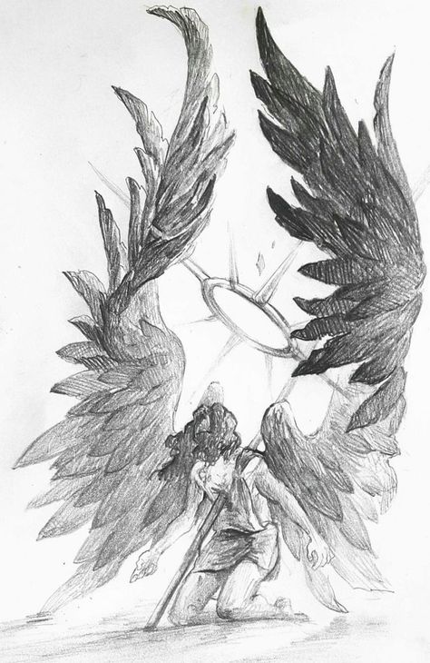 Art Sketches Dark, Drawing Ideas Angel, Angel Drawing Reference, Angel Drawing Sketches, Angels Drawing, Angle Drawing, Angel Drawings, Angle Art, Evvi Art