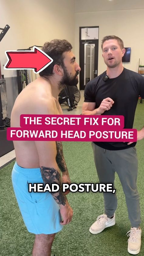 Conor Harris | Most of the Forward Head Posture fixes you see have to do with the neck or upper back muscles… But few consider this area! Big credit to... | Instagram Curved Neck Exercises, Improve Back Posture, Fix Hunchback Bad Posture, How To Correct Bad Posture, How To Fix Your Posture, How To Fix Posture, Dowagers Hump, Back Brace For Posture, Neck Posture