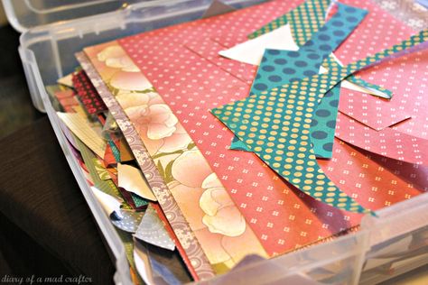 I have a problem…I save wayyyy too much scrap paper I have leftover from projects. I know that one day I’ll use it, but it just builds up!! I decided yesterday that I’d use some o… Scrap Paper Crafts, Planner Organisation, Scrap Busters, Paper Crafts Card, Left Over, Card Making Techniques, Scrap Paper, Card Tags, Paper Projects