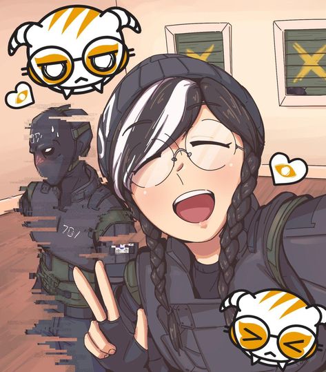 Dokkaebi and Vigil take a selfie | Rainbow Six Siege | Know Your Meme Rainbow Six Siege Dokkaebi, Rainbow Meme, Rainbow Six Siege Anime, R6 Wallpaper, Rainbow Six Siege Memes, Rainbow 6 Seige, Rainbow Six Siege Art, Tom Clancy's Rainbow Six, Rainbow Six Siege