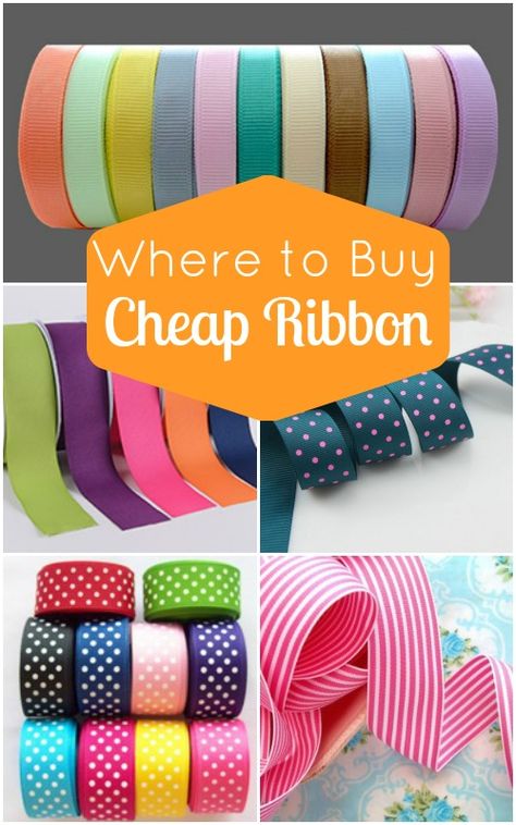 Where to Buy Cheap Ribbon Diy Crafts With Ribbon, Cheap Craft Supplies, Cheap Ribbon, Diy Bows, Cheap Crafts, Product Ideas, Bow Set, Ribbon Crafts, Diy Hair Bows