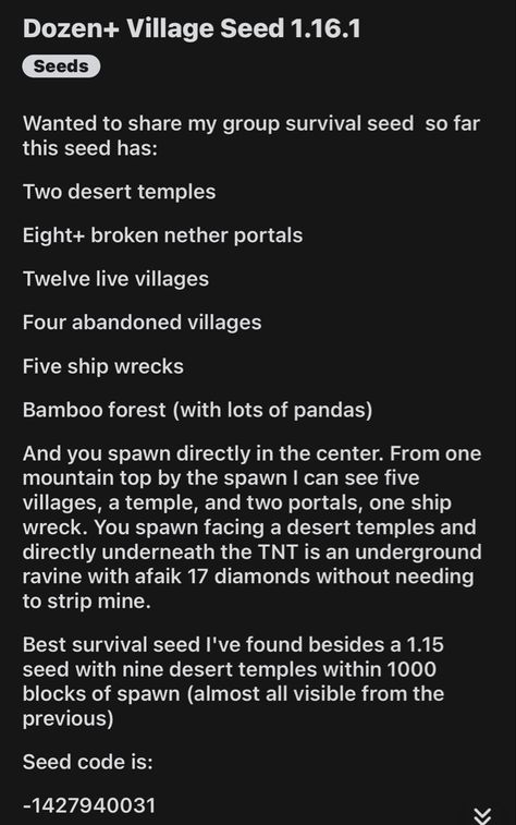 Minecraft Village Seeds, Desert Temple, Abandoned Village, Minecraft Survival, Bamboo Forest, Mountain Top, Minecraft