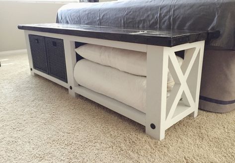 Diy Bank, Rustic Furniture Diy, X Bench, End Of Bed Bench, Bench Plans, Diy Bench, Bed Bench, Bedroom Bench, Foot Of Bed