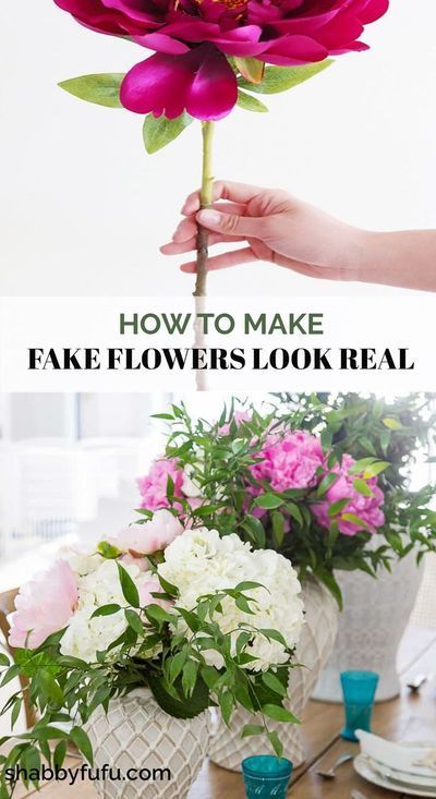 Love fresh flowers? They can be expensive, so learn some ways to style fake or faux flowers instead. #flowerlover #fakeflowers #centerpieceideas #silkflowers #bridalflowers #flowerhack #bouquets… More Make Fake Flowers Look Real, Fake Flowers Look Real, Fake Flower Arrangements Diy, Fake Flower Arrangements, Diy Arrangements, Faux Floral Arrangement, Flower Vase Arrangements, Faux Flower Arrangements, Floral Arrangements Diy