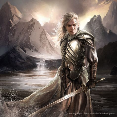 Glorfindel Lord of the Rings Glorfindel of Rivendell was an Elf-lord of a house of princes, one of the mighty of the Firstborn. Originally conceived as a different person from Glorfindel of Gondolin, in later years Tolkien considered naming Glorfindel of Rivendell. The Witch King, Witch King, Elf Warrior, Tolkien Elves, Into The West, Tolkien Art, Forgotten Realms, Dark Phoenix, Call Of Cthulhu