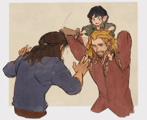 Lotr Legolas, Hobbit Funny, Kili And Tauriel, Tolkien Hobbit, Lotr Funny, Hobbit Art, Fili And Kili, Middle Earth Art, Frodo Baggins