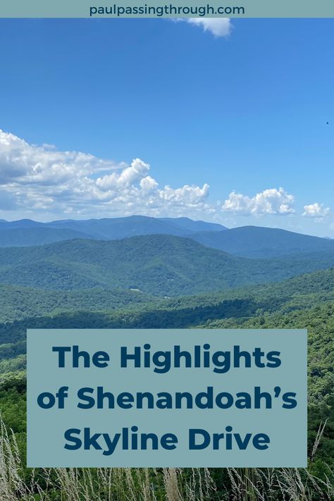 Virginia’s Shenandoah National Park is known for its 105-mile Skyline Drive that takes you along the Blue Ridge Mountains from Front Royal to Rockfish Gap. Along the way, you’ll pass breathtaking overlooks while hiking to some of the most awe-inspiring locations on the East Coast. Whether you stop to hike or just drive to the overlooks, Shenandoah’s Skyline Drive is sure to be one of your more memorable road trips! Skyline Drive Shenandoah National Parks, Travel Blog Design, Virginia Travel, Skyline Drive, Hiking National Parks, Travel Recommendations, Shenandoah National Park, Netherlands Travel, River Falls