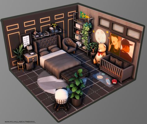 Sims 4 Rich Family, Sims 4 Parents Bedroom, Wattpad Prompts, Sims 4 Ps4, Sims Room, Grunge Bedroom, Parents Bedroom, Sims 4 Bedroom, Sims 4 House Plans