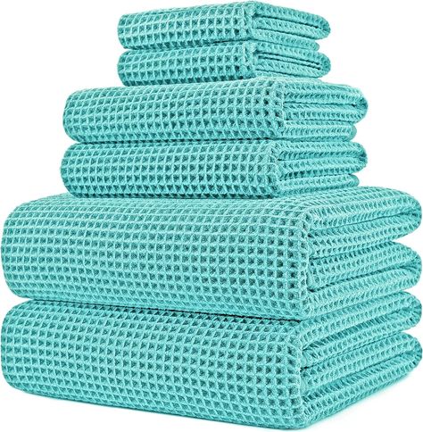 Amazon.com: POLYTE Oversize, 60 x 30 in., Quick Dry Lint Free Microfiber Bath Towel Set, 6 Piece (Pink, Waffle Weave) : Beauty & Personal Care Microfiber Bath Towels, Weave Hair, Hair Drying, Drying Towels, Waffle Weave, Bath Towel Sets, Bath Towel, Towel Set, Home Decor Furniture