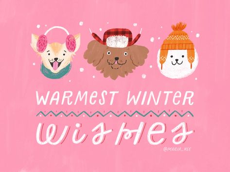 Warmest Wishes, Merry Christmas Ya Filthy Animal, Winter Illustration, Christmas Phone Wallpaper, Winter Art, Christmas Illustration, Freelance Graphic Design, Christmas Projects, Graphic Design Logo