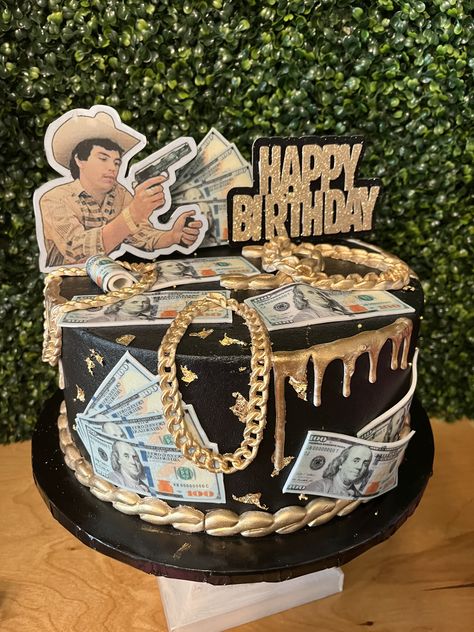 Cute Bday Party Themes, Alucin Birthday Party, Mans 21st Birthday Ideas, Chalino Sanchez Birthday Theme, Chalino Sanchez Cake, Dos Equis Cake, Mens Birthday Themes Ideas, 21 Bday Cake For Men, Takuache Cakes