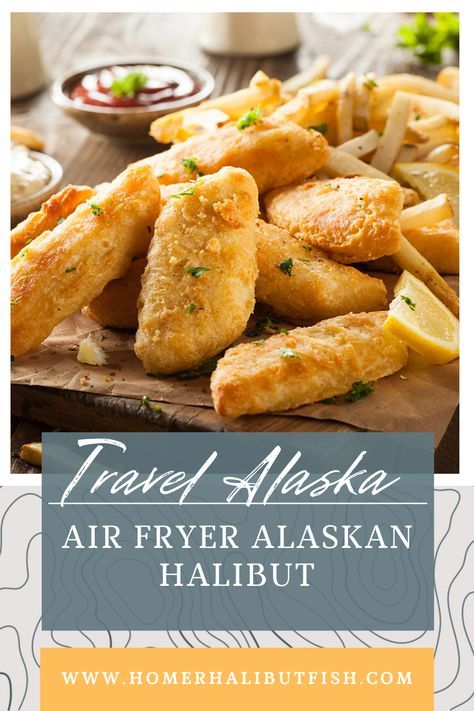 Air Fryer Recipes Halibut, Breaded Halibut In Air Fryer, Air Fryer Halibut Fish And Chips, How To Cook Halibut In Air Fryer, Air Fried Halibut, Deep Fried Halibut Recipes, Air Fry Halibut, Air Fried Halibut Recipes, Air Fryer Halibut Recipes Healthy