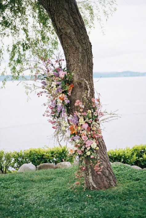 Spring wedding ceremony design. Seasonal floral tree installation by Goldenrod Floral Design in Seattle, WA.
photographer - malorie kerouac Tree Wedding Ceremony, Slow Flower, Floral Installation, Ceremony Design, Harbin, Outdoor Venues, Floral Arch, Tree Wedding, Digital Weddings