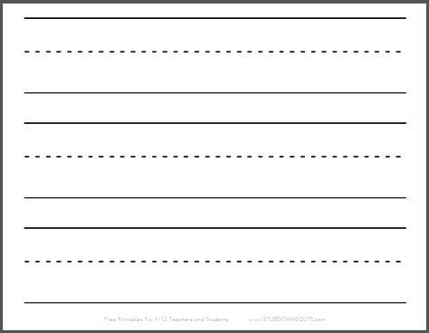 Large Dashed Writing Lines Printable Sheet Strips Writing Lines Template, Line Template, Handwriting Template, Handwriting Practice Paper, Letter Learning, Writing Printables, Writing Techniques, Handwriting Lines, Primary Writing