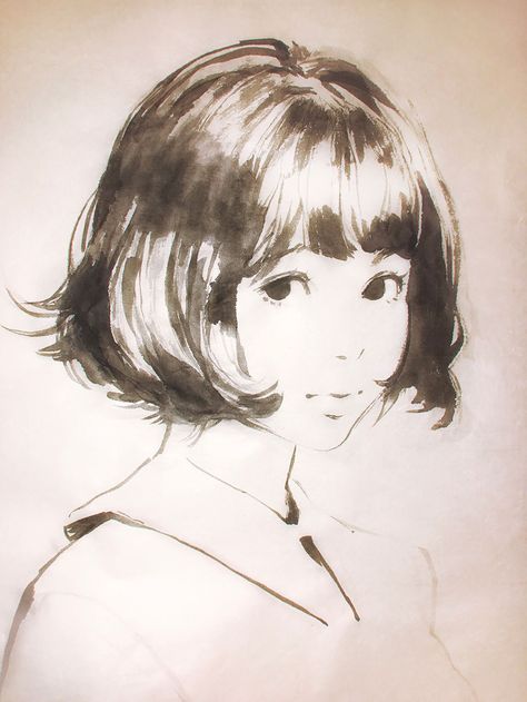 Kuvshinov Ilya, Ilya Kuvshinov, Semi Realism, Traditional Ink, A Pencil, Realism, Short Hair, Do It, Pencil