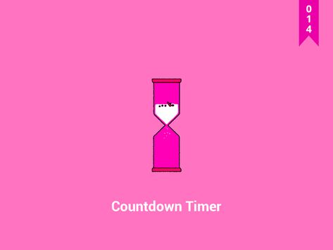 Countdown Timer by Dattaprasad Lad Countdown Graphic Design Inspiration, Minimalist Pubmat, Countdown Illustration, Countdown Gif, Gif Pink, Paid Ads, Logo Reveal, Countdown Timer, Christmas Countdown