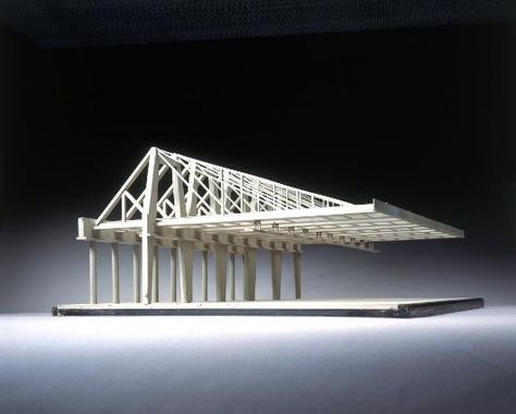 nmll Canteliver Architecture, Steel Cantilever Architecture, Cantilever Structure, Cantilever Architecture, Structural Model, Steel Structure Buildings, Arch Model, Space Frame, Architecture Model Making