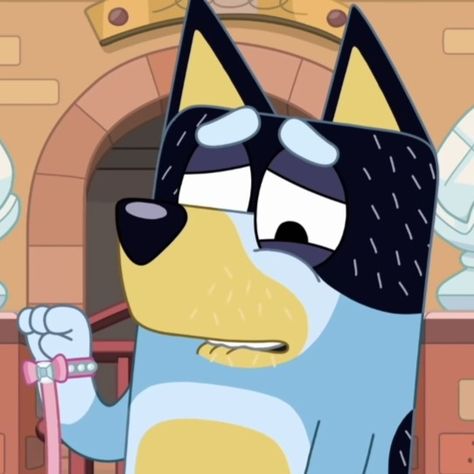 Bandit Bluey, Bluey Bandit, Bandit Heeler, Cartoon Dog, A Cartoon