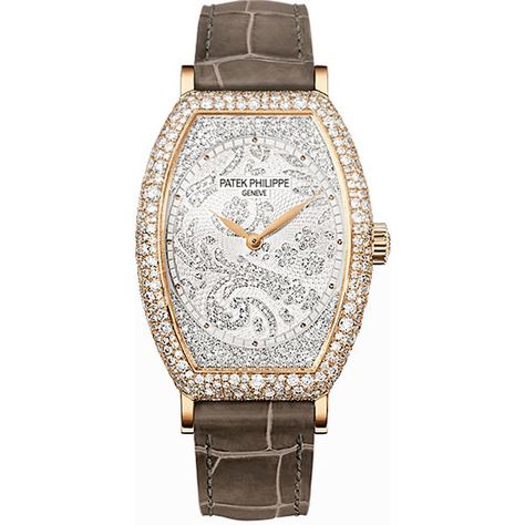 Patek Philippe Gondolo Mechanical Gold and Diamond Dial Ladies Watch (1,859,030 MXN) ❤ liked on Polyvore featuring jewelry, watches, water resistant watches, analog wrist watch, gold-face watches, gold watches and see through watches Patek Philippe Women, Patek Watches, Patek Phillipe, Gold Diamond Watches, Patek Philippe Watches, Gold Watches, Richard Mille, Ladies Watches, What Time Is It