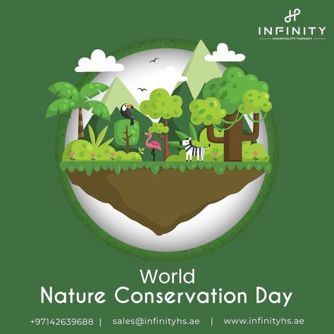 World Nature Conservation Day Poster, World Nature Conservation Day, Nature Conservation Day, World Nature, Nature Conservation, Wildlife Conservation, Wildlife Nature, Our Future, Poster Template