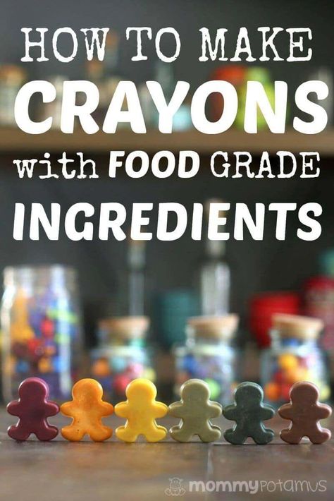 How To Make Crayons With Food Grade Ingredients Diy Non Toxic Crayons, How To Make Crayons, Make Crayons, Edible Crayons, Homemade Crayons, Crayon Molds, Toddler Crayons, Making Crayons, Diy Crayons