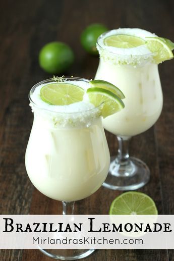 Brazilian Lemonade is a creamy, smooth refreshing lime drink native to Brazil.  This version is just like the one Tucanos Brazilian Grill makes! Brazilian Grill, Brazilian Lemonade, Lime Drinks, Resep Smoothie, Lemonade Recipes, Brazilian Food, Alcohol Drink Recipes, Drinks Alcohol Recipes, Alcohol Recipes