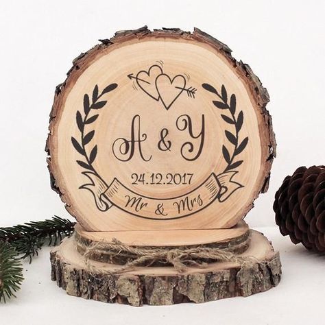 Wedding Cake Toppers Rustic, Rustic Country Wedding Decorations, Wedding Cake Toppers Initials, Ornament Cake, Wood Initials, Cake Topper Initials, Wood Burn Designs, Wood Cake Topper, Rustic Wedding Cake Toppers