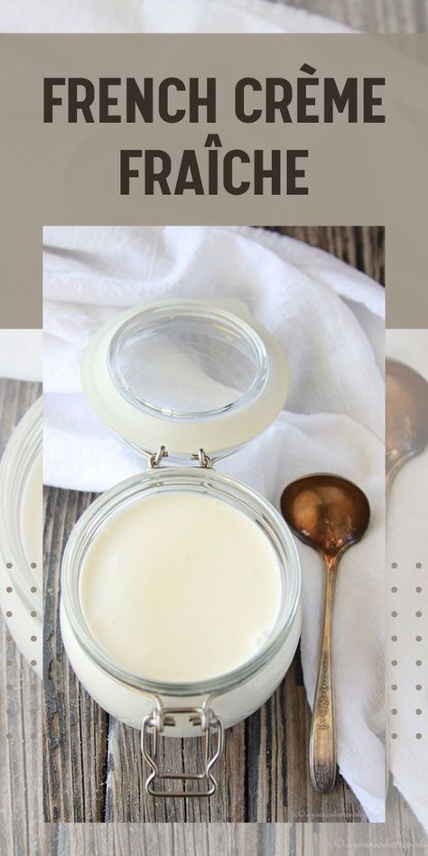 Experience the creamy goodness of French Crème Fraîche in your culinary creations! A must-have ingredient for French-inspired dishes, it adds richness and depth of flavor to any recipe. 🇫🇷 #FrenchCuisine #CremeFraiche #CookingTips || cookingwithruthie.com Cream Fraiche Recipe, Creme Fraiche Recipes, Fermented Dairy, How To Make Cream, Make Cream Cheese, Cooking Game, Fruit Filling, Pastry Cream, French Cooking