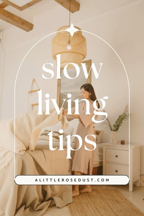 There are a lot of benefits to slow living. It’s an active stand against the hustle and convenience culture most of us know so well. On the outside, it may look a little “house on the prairie” and while it can be whatever you want, it doesn’t have to look that way for you!  All it is is literally slowing down and being present more. And if that sounds intimidating, keep reading for my best slow living tips! Simple Living Aesthetic, Living Minimalist Lifestyle, Slow Living Aesthetic, Greying Hair, Slow Living Lifestyle, Grounding Exercises, Living Slow, Slow Lifestyle, Living Aesthetic