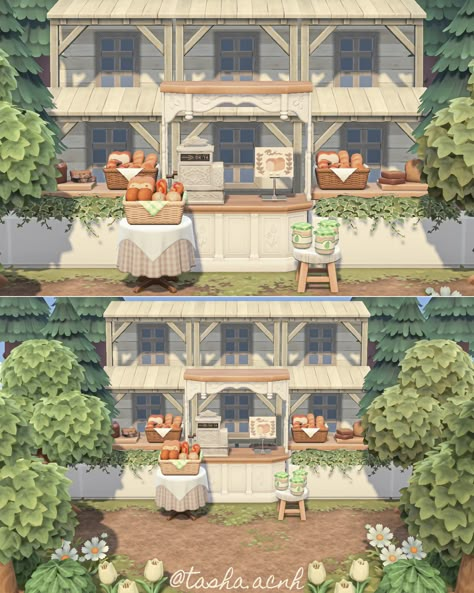 Animal Crossing Stall Market Ideas, Acnh Storefront Item Ideas, Building Codes Acnh, Acnh Standee Design Codes, Acnh Storefront Ideas, Fake Building Acnh, Fake Buildings Animal Crossing, Animal Crossing Fake Building, Acnh Building Codes