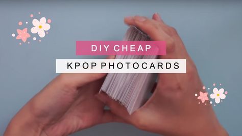 diy kpop photo cards『200 cards for under $6』 Diy Gifts For Kpop Fans, How To Make Photocards Kpop, How To Make Photo Cards Kpop, Kpop Photo Cards, Kpop Cards, Photo Cards Diy, How To Make Photo, Makeup Organization Diy, Kpop Diy