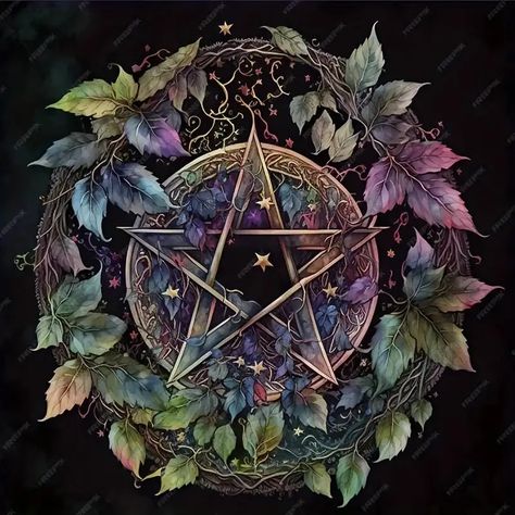 Pentacle Aesthetic, Witchy Pictures, Pentacle Art, Witch Pentacle, 3d Sphere, 3d Circle, Colorful Skull Art, Circle Wallpaper, Wiccan Art