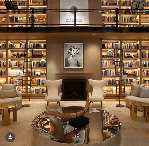 Dream Home Library, Inside Art, Modernist House, Home Library Design, Home Libraries, Mediterranean Homes, Dream House Interior, Prefab Homes, Mediterranean Style