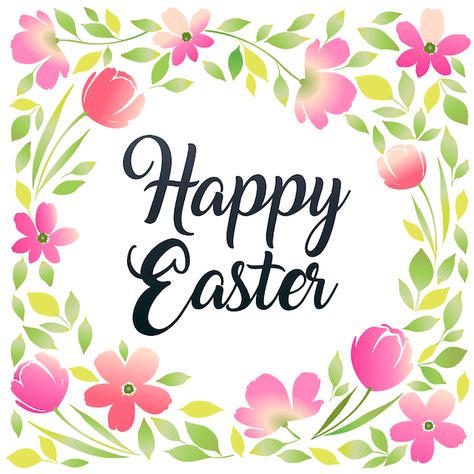 Free Printable Easter Cards | Flower border Easter Images Free, Happy Easter Images, Happy Easter Pictures, Happy Mothers Day Images, Mothersday Cards, Happy Mothers Day Wishes, Easter Cards Handmade, Easter Illustration, Easter Printables Free